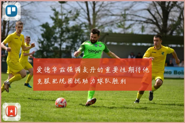 爱德华兹强调麦丹的重要性期待他克服犯规困扰助力球队胜利